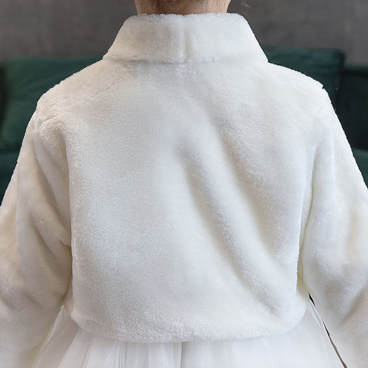 Girls Formal Coat - Faux Fur Jacket