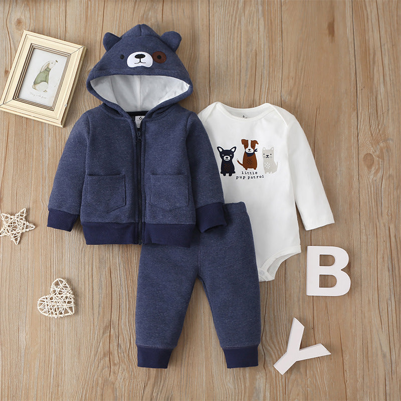 Baby Boy Winter Jacket Suit piece Set