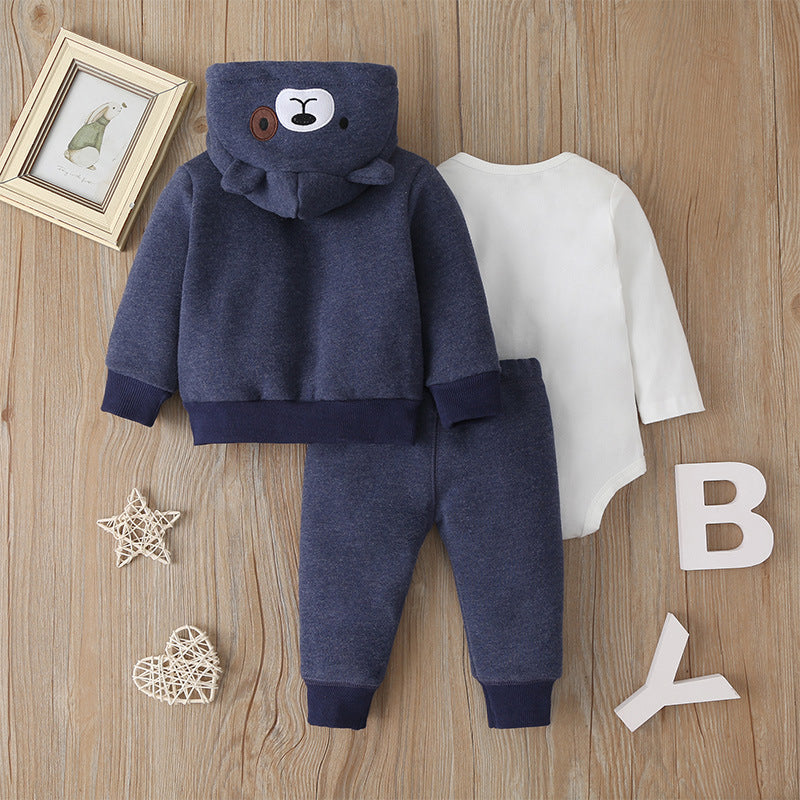 Baby Boy Winter Jacket Suit 3 piece Set