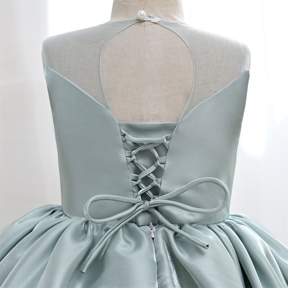 Pastel Green Shiny Dress