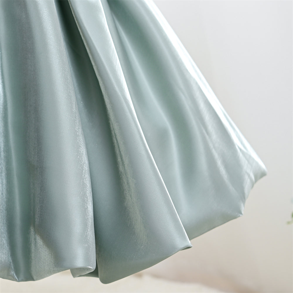Pastel Green Shiny Dress