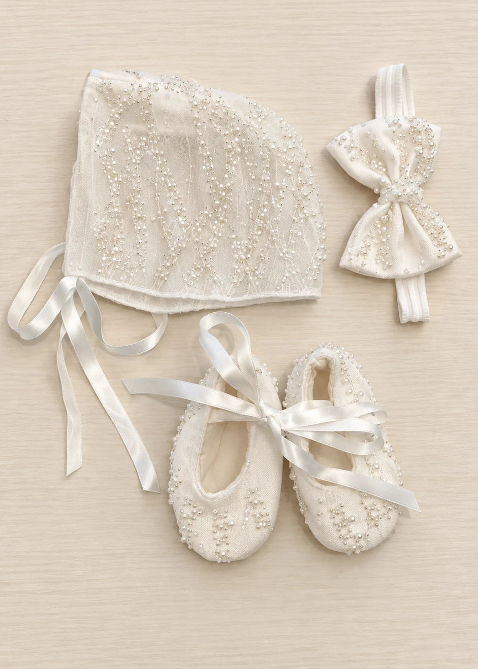 Baby Girl Christening Dress - Beaded Lace Tule Short Dress