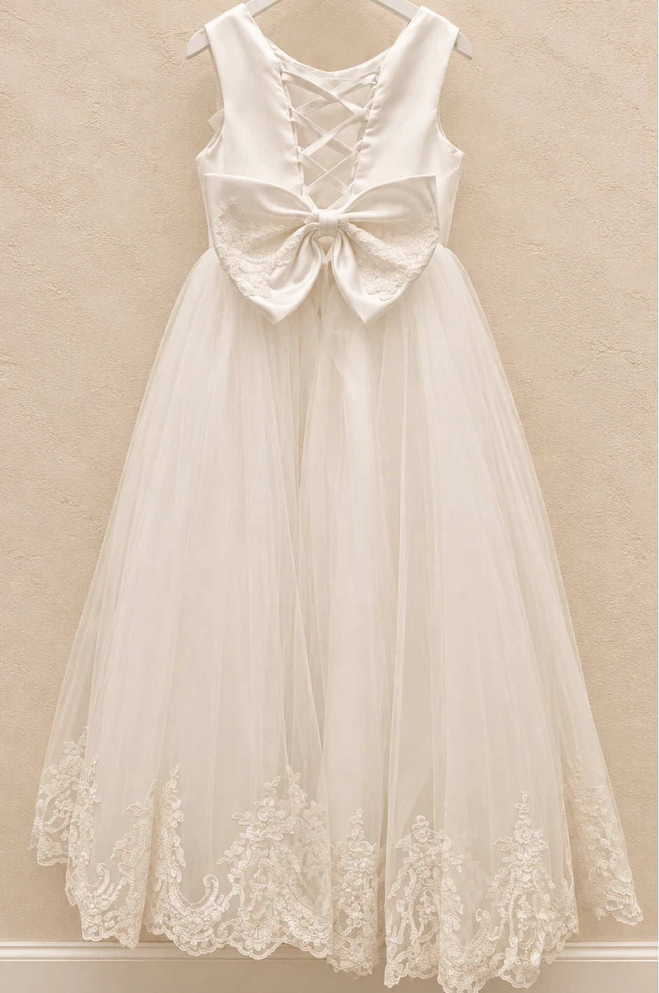 Elsie Holy Communion Dress - Lace Tulle Dress