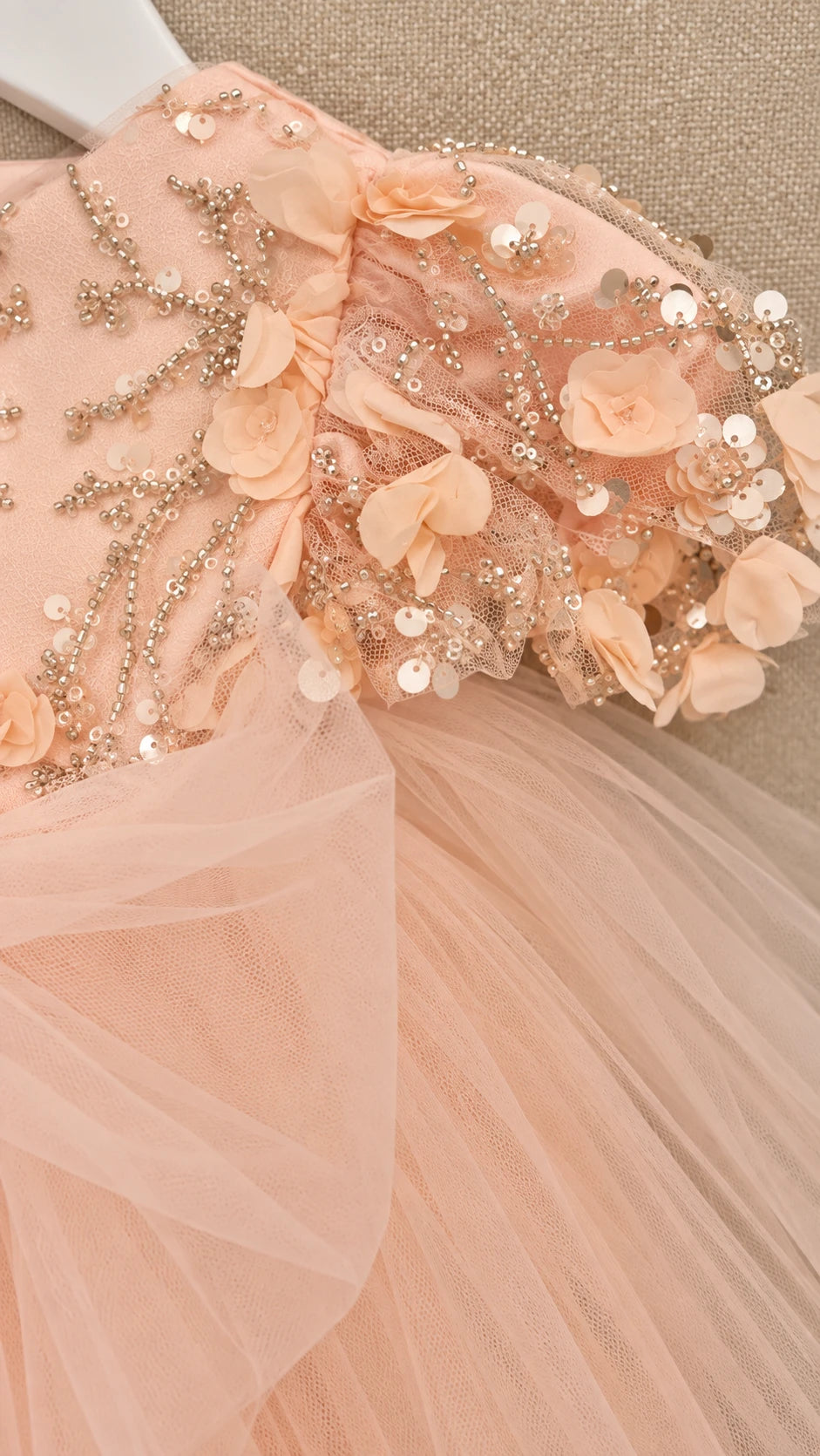 First Birthday Dress - Peach Dress