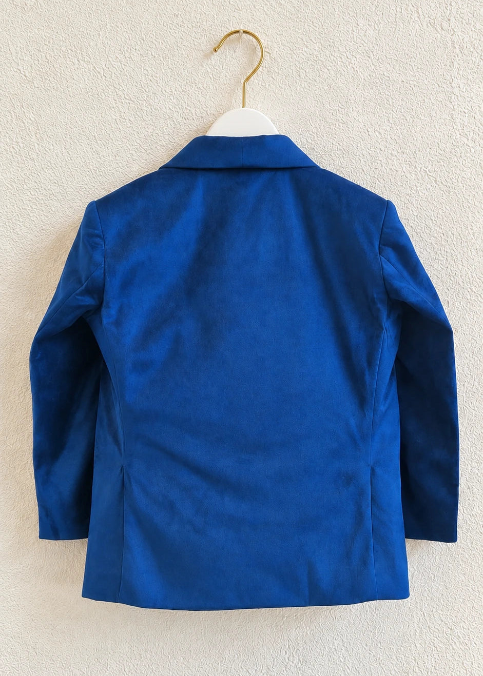 Little Boy Blue Suit 5pcs Set - Velvet Suit