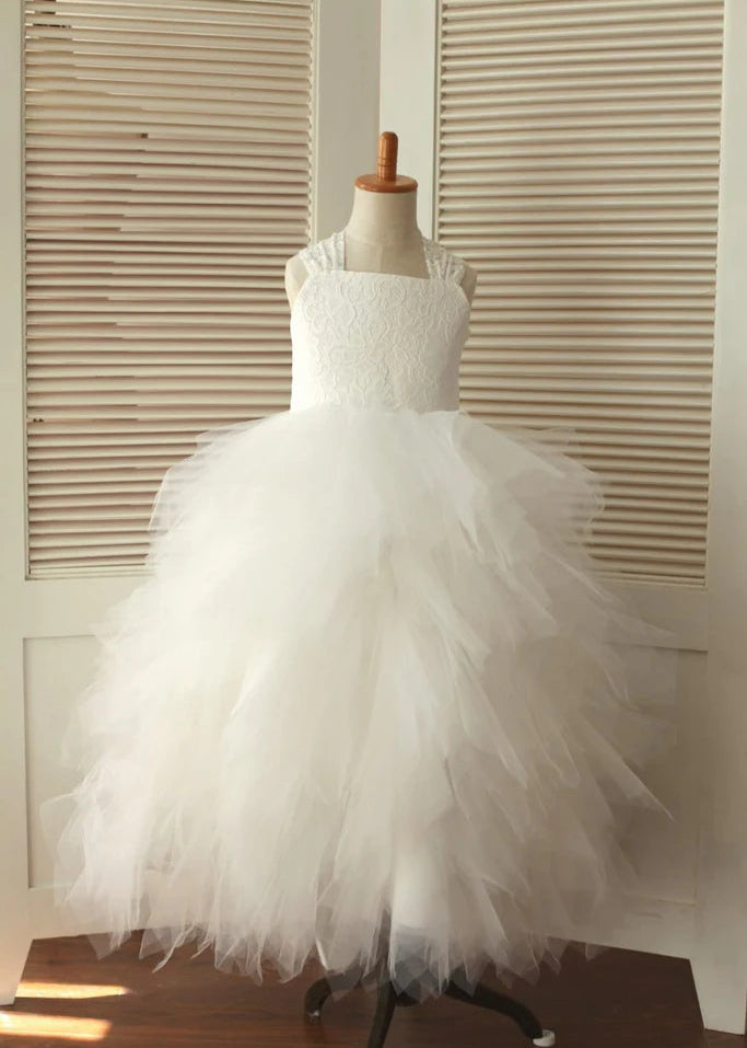 cross-back-ivory-Flower Girl Dress