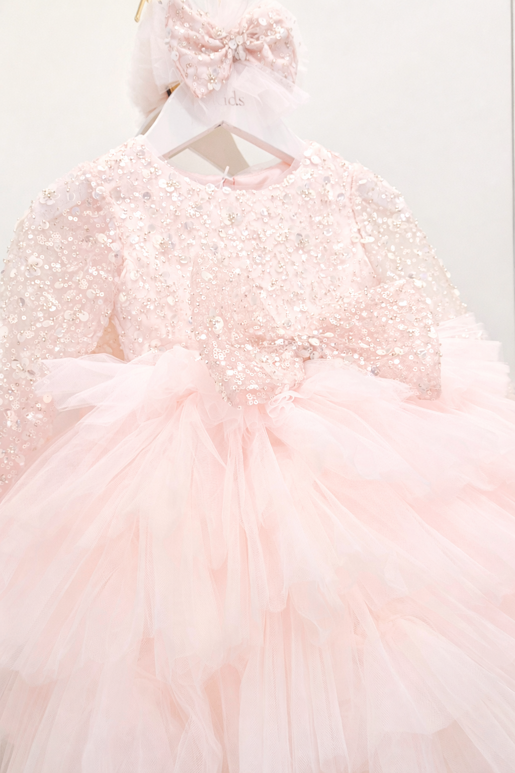 First Birthday Princess Dress For Baby Girl - Pink Dress
