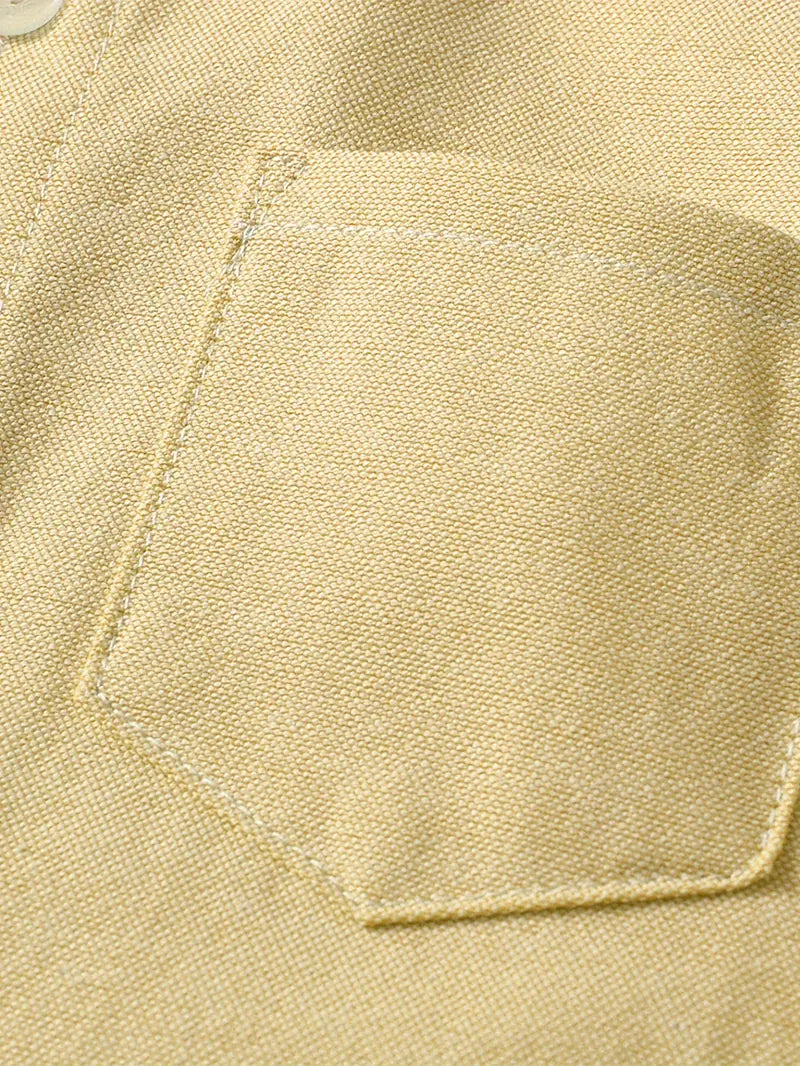 Boys Cotton Blend Yellow Shirt