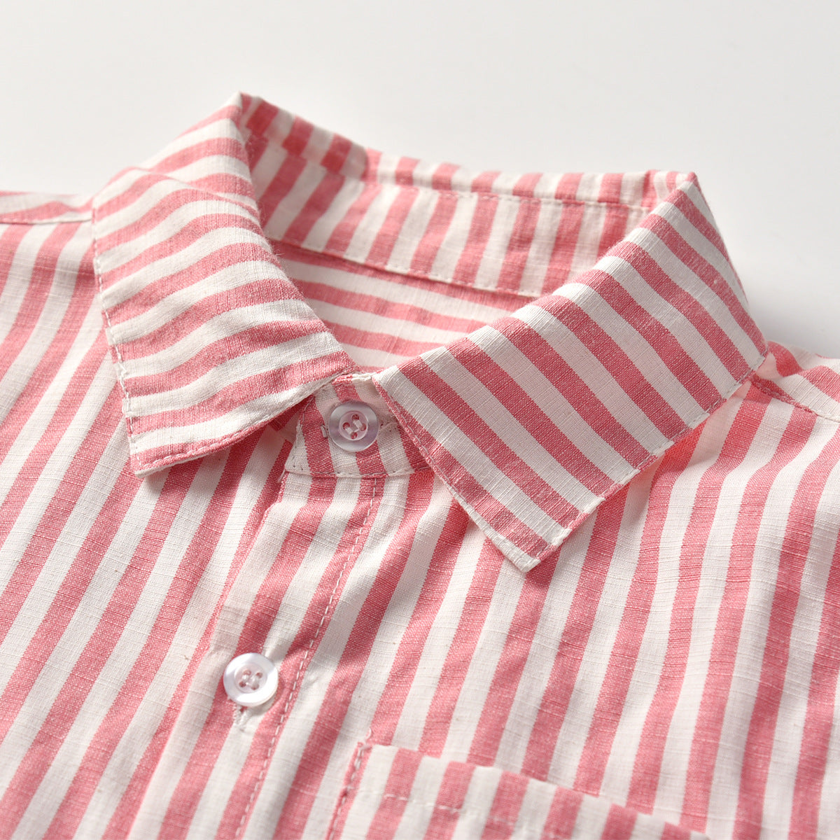 Boys Cotton Long Sleeve Stripped Shirt With Bow