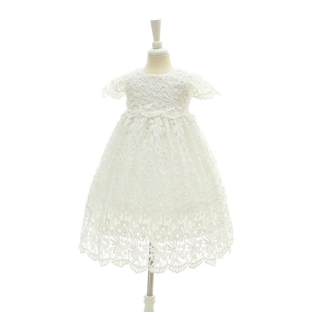 Baby Girl Baptism Dress With Bonnet