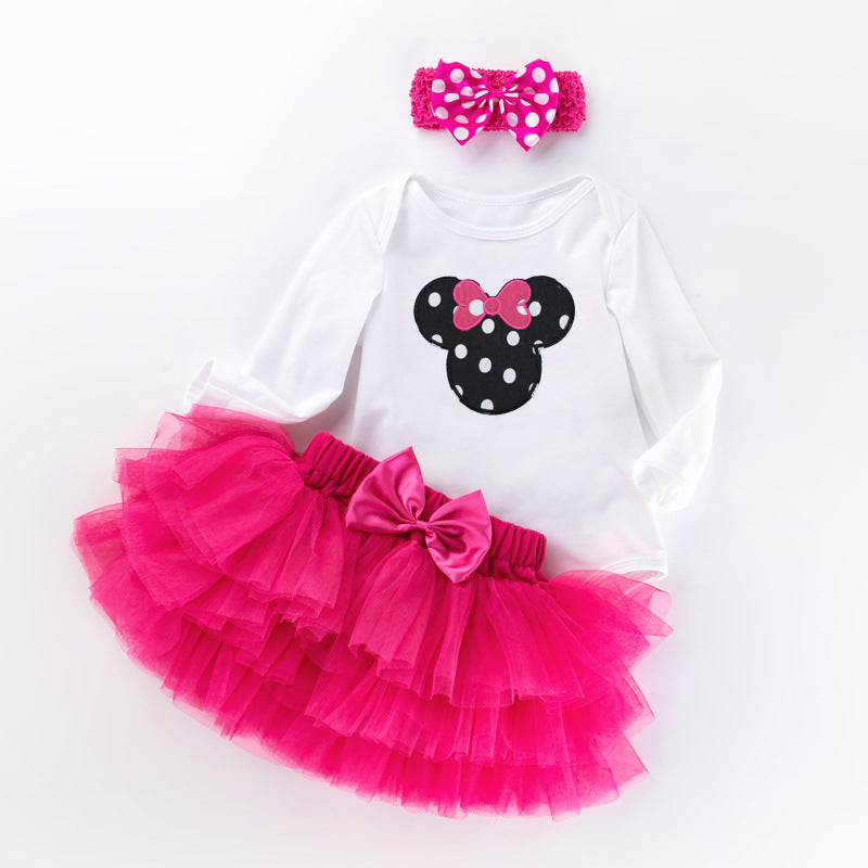 Baby Girl Tutu Skirt Set -Minnie Mickey Mouse Dress