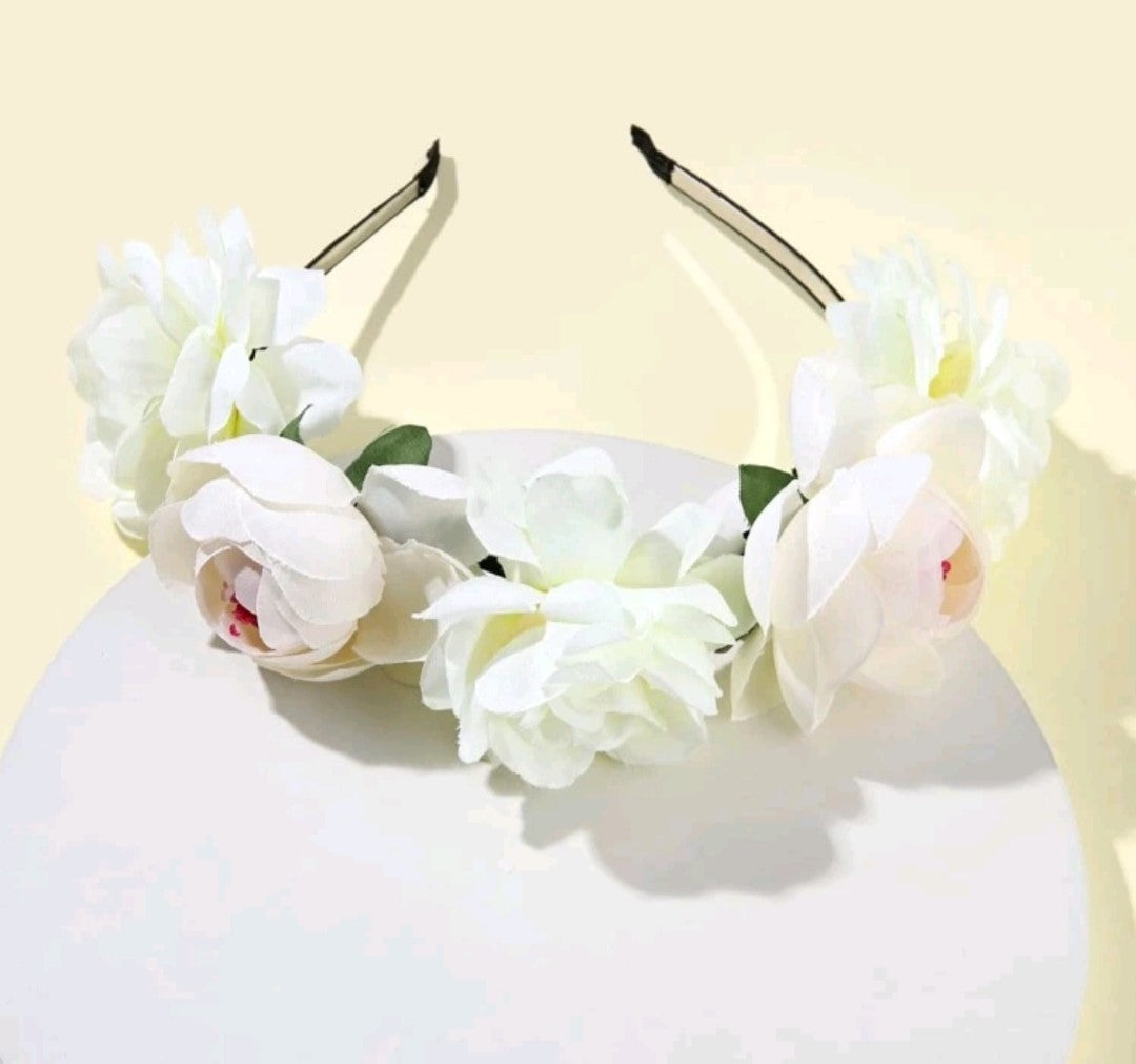 Large Flowers Hair Band