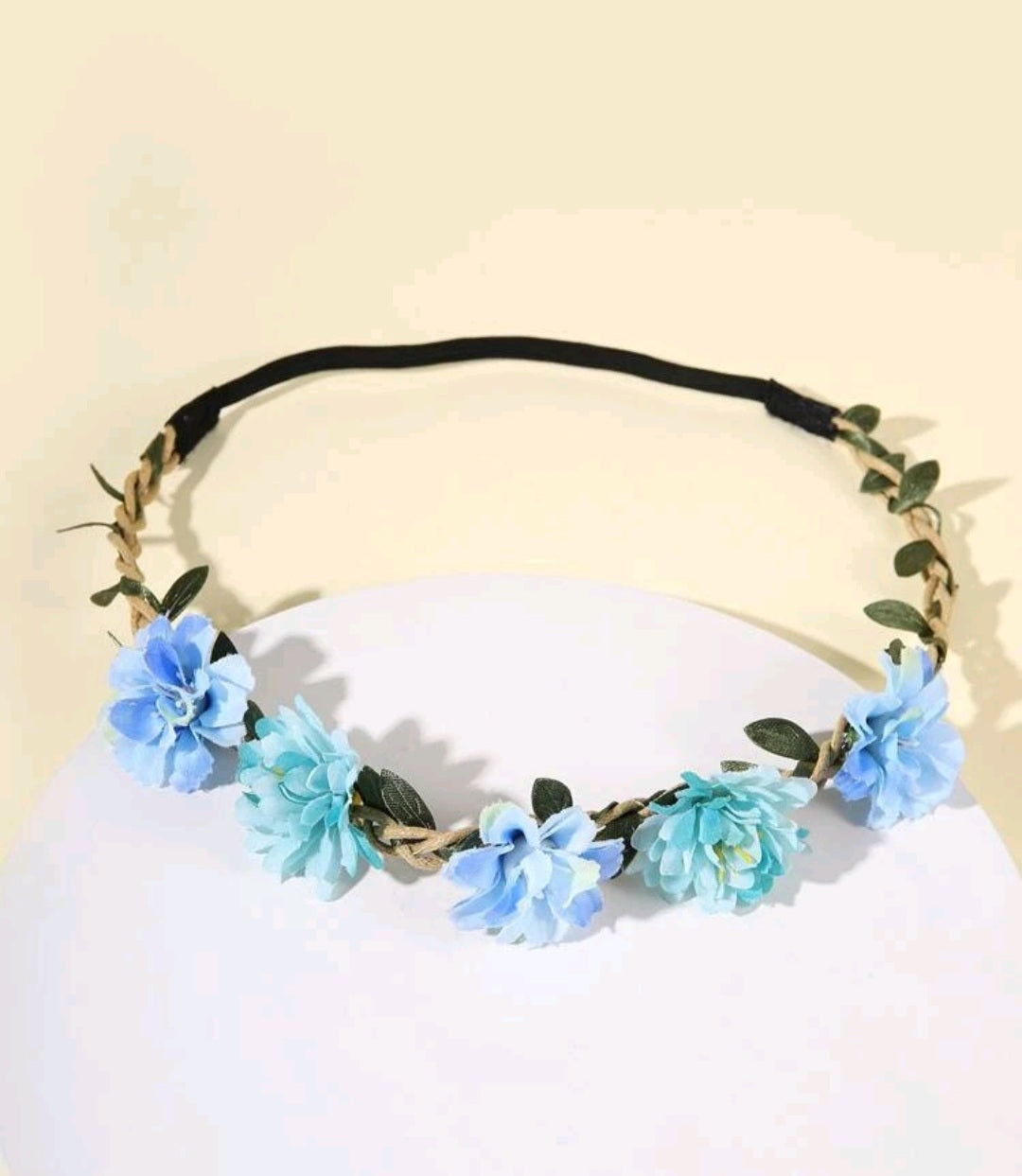 Blue Flowers Headpiece