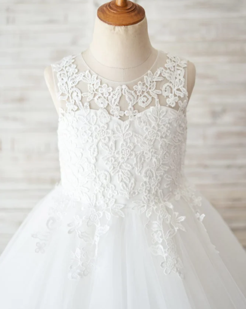 Sheer Lace Tulle Dress