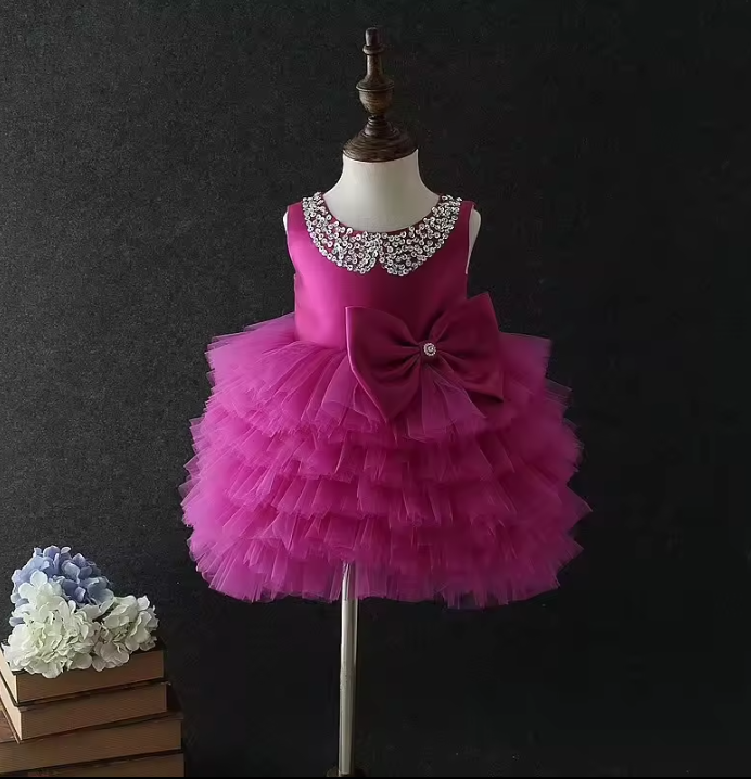 Baby Girl First Birthday Dress - Ruffle Layers