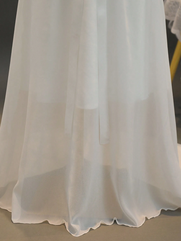 A Line First Communion Dress - V Neck