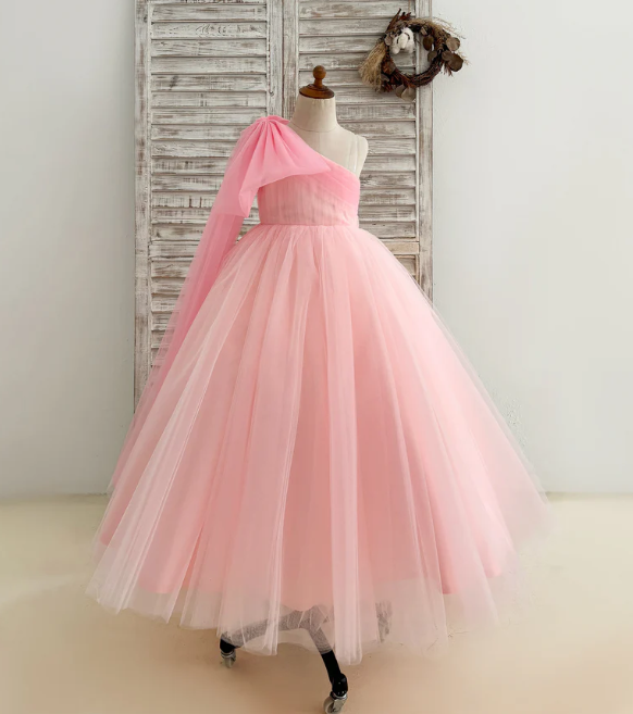 Made To Order - One Shoulder Draping Ball Gown