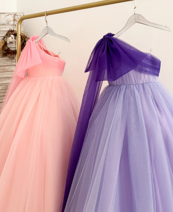 Made To Order - One Shoulder Draping Ball Gown