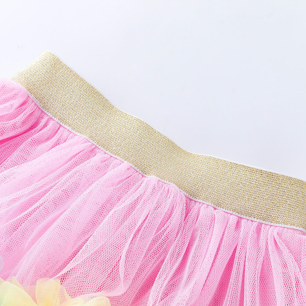 Baby Girl First Birthday Romper Tutu Skirt+Headband