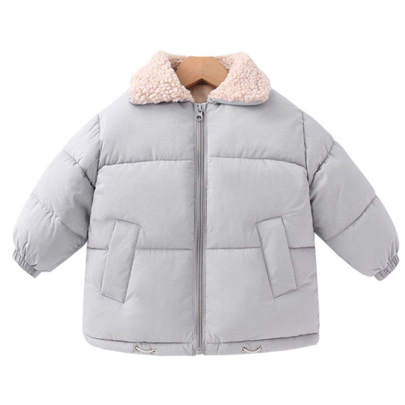 Grey Winter Warm Puffer Jacket