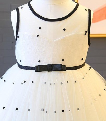 White Black Dress With Heart Cut Back