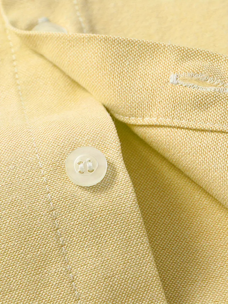 Boys Cotton Blend Yellow Shirt