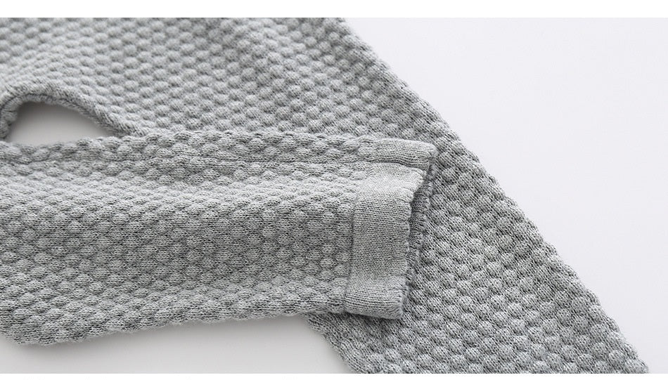 Baby Warm Knit Grey 2piece Set
