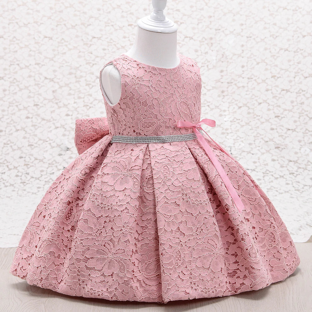 Baby Girl Lace Dress - Pink