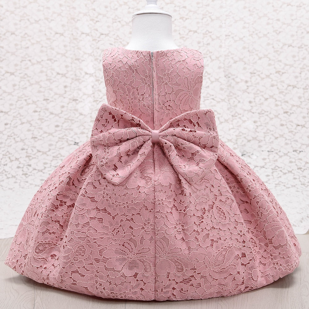 Baby Girl Lace Dress - Pink
