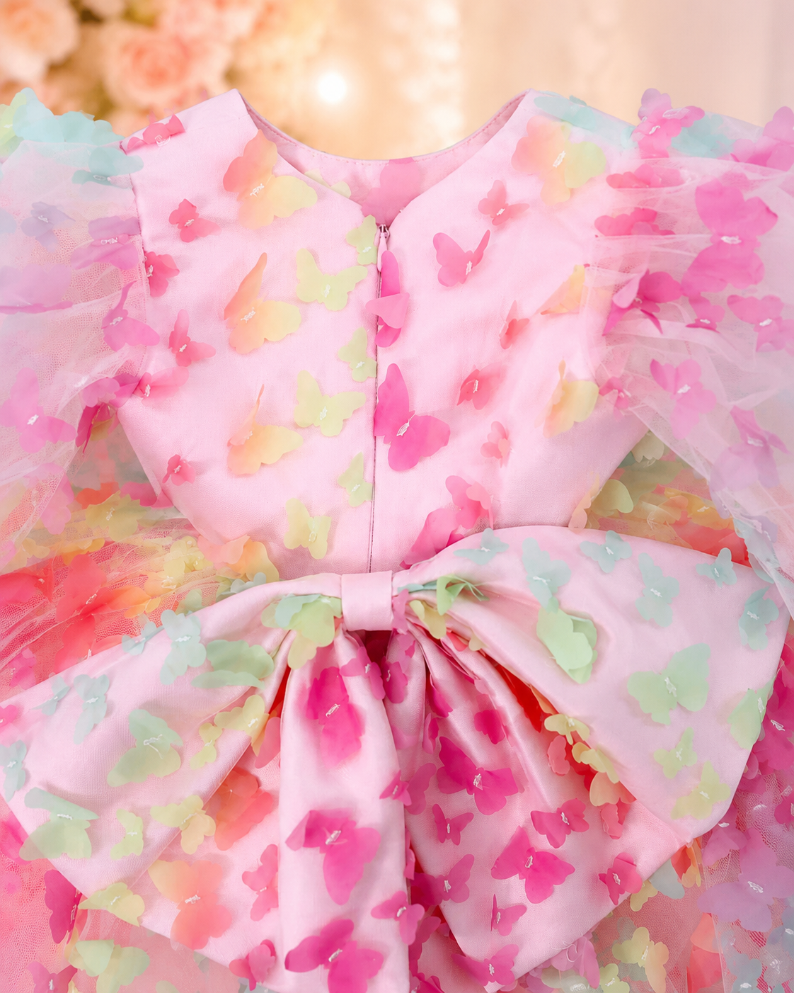 Baby Girl Dress First Birthday- Long Sleeves