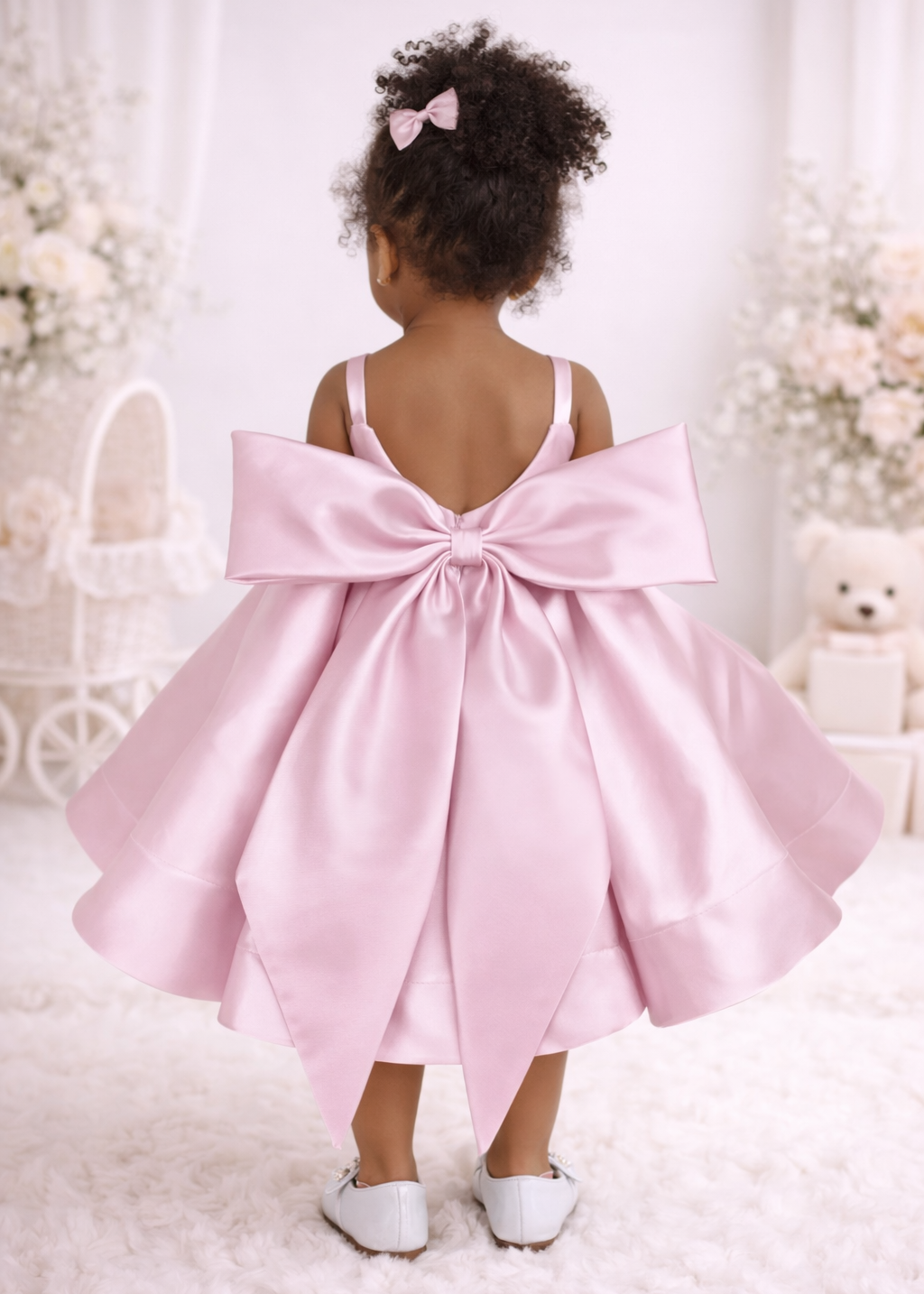 Baby Girl First Birthday Dress - Pink Dress With Jacket