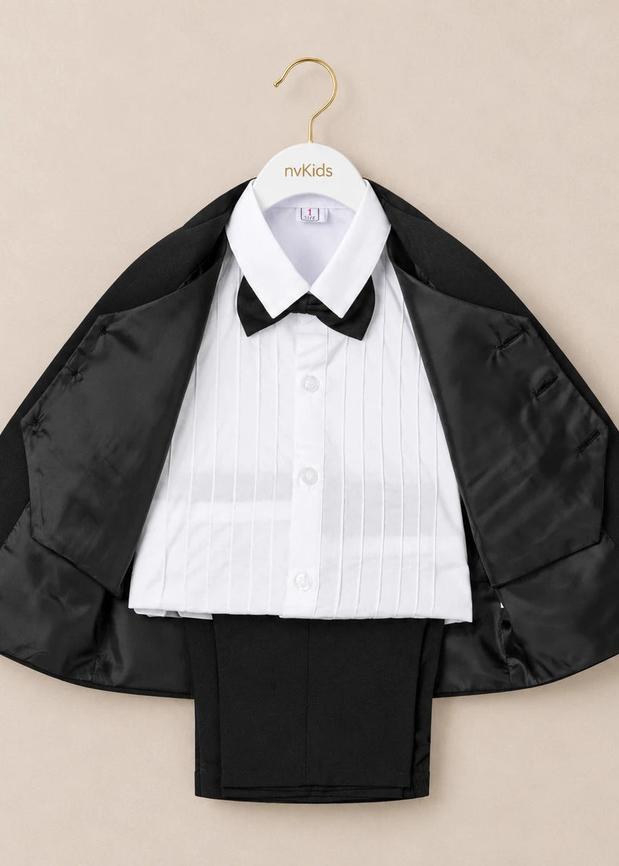 Baby Boy Black Suit 5pcs Set