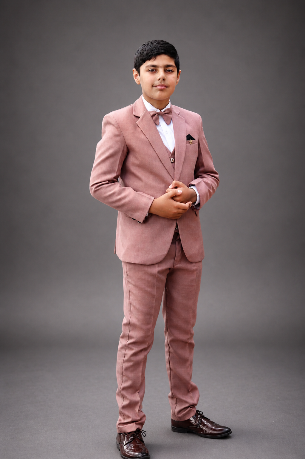 Boys Formal Suit Set -Dusty Pink Suit