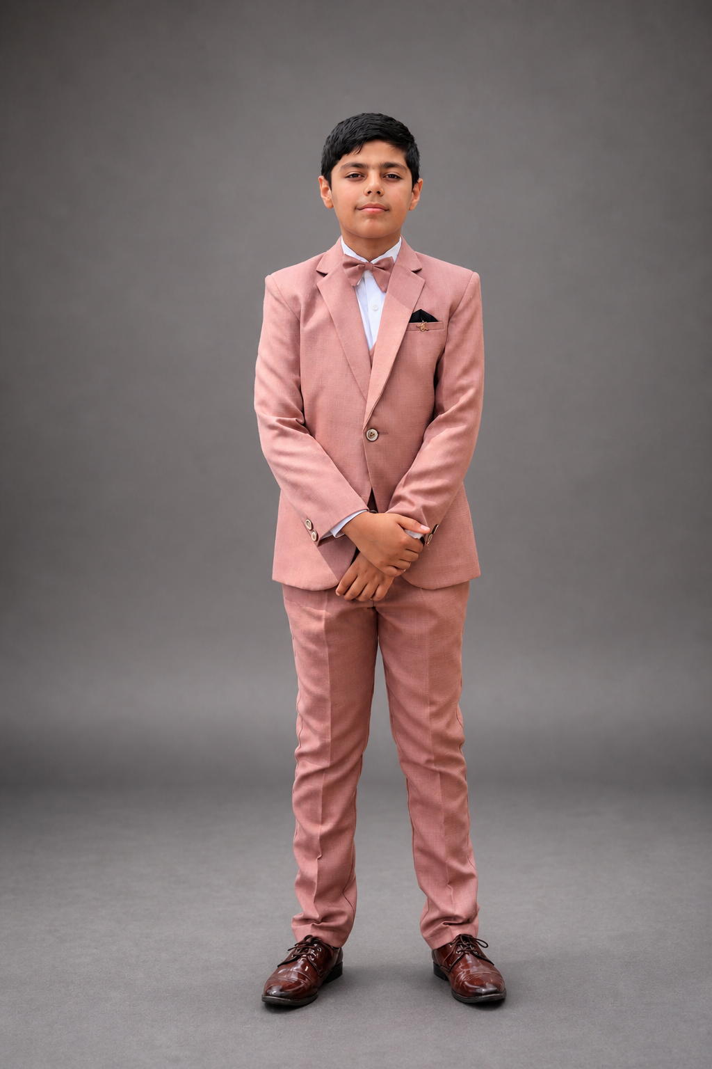 Boys Formal Suit Set -Dusty Pink Suit