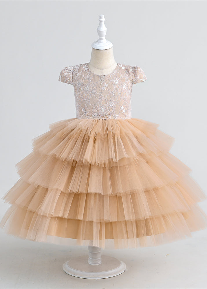 Champagne Flower Girl Dress