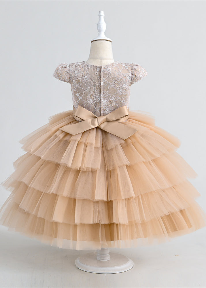 Champagne Flower Girl Dress