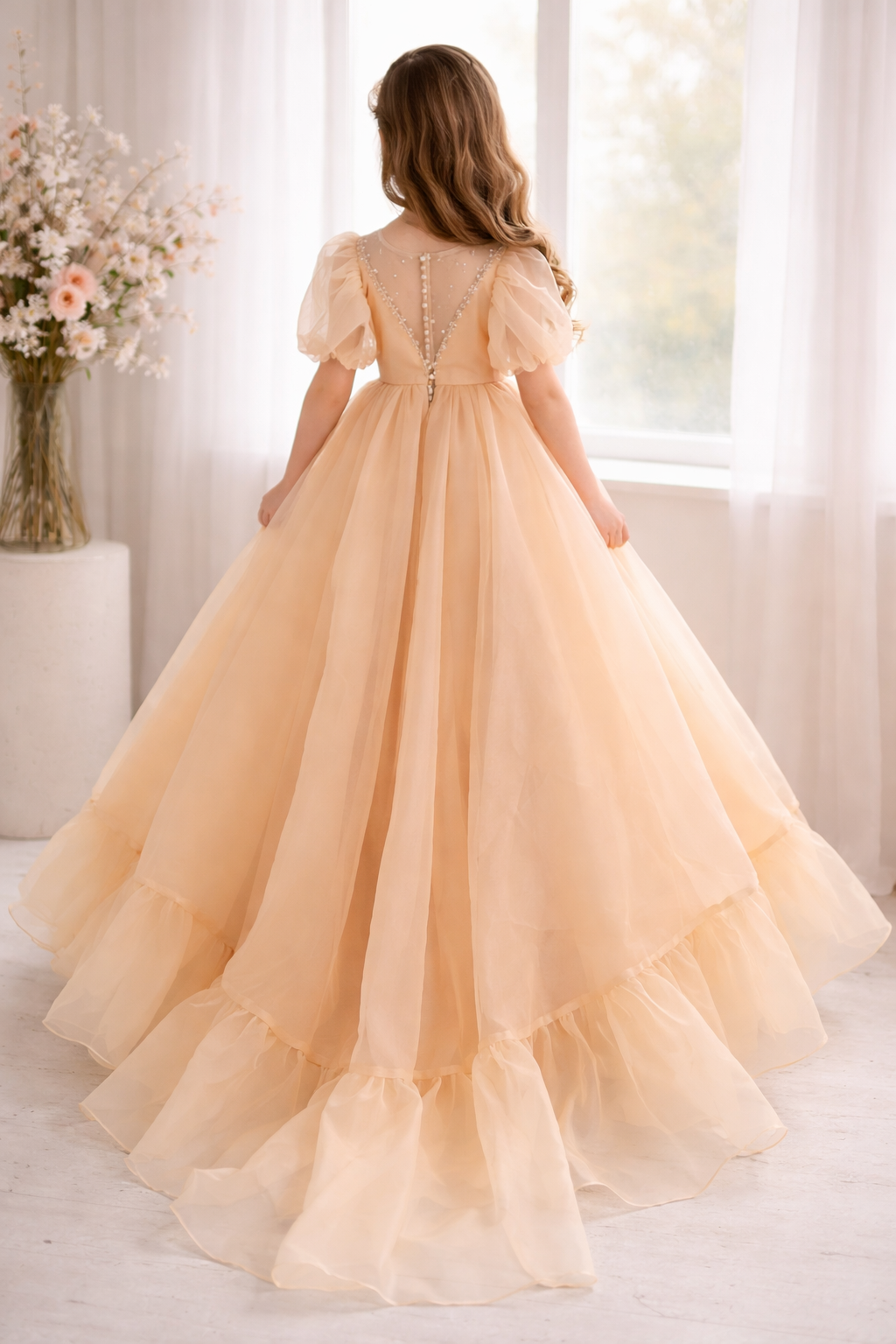 Flower Girl Ball Gown - Organza Dress