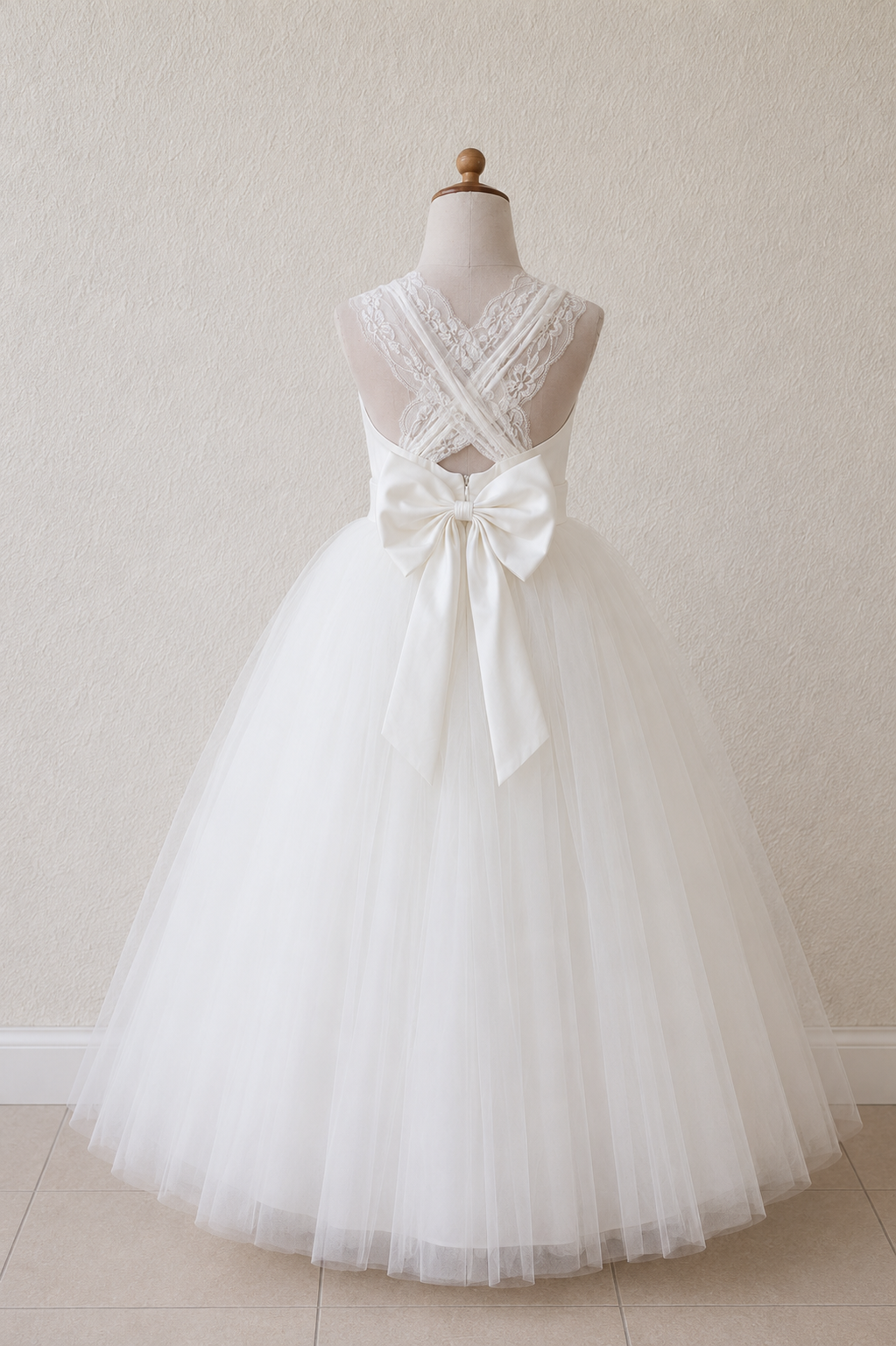 Flower Girl Dress - Cross Back