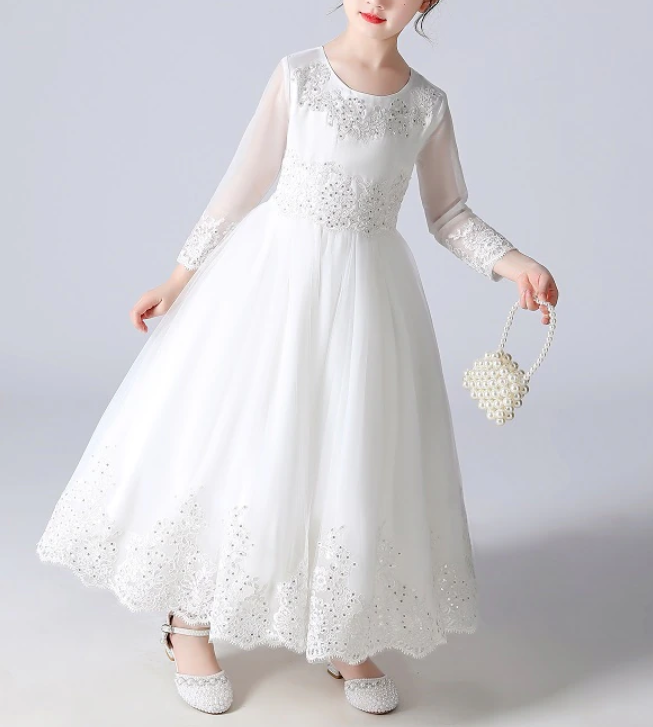 Long Sleeve Communion Dress Long Sleeve Communion Dress