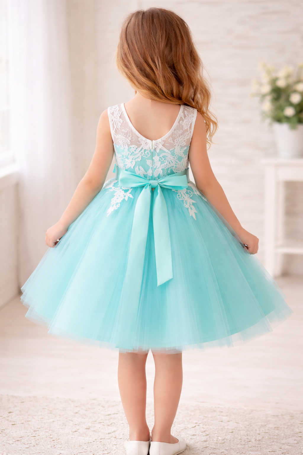 Girl Turquoise Dress