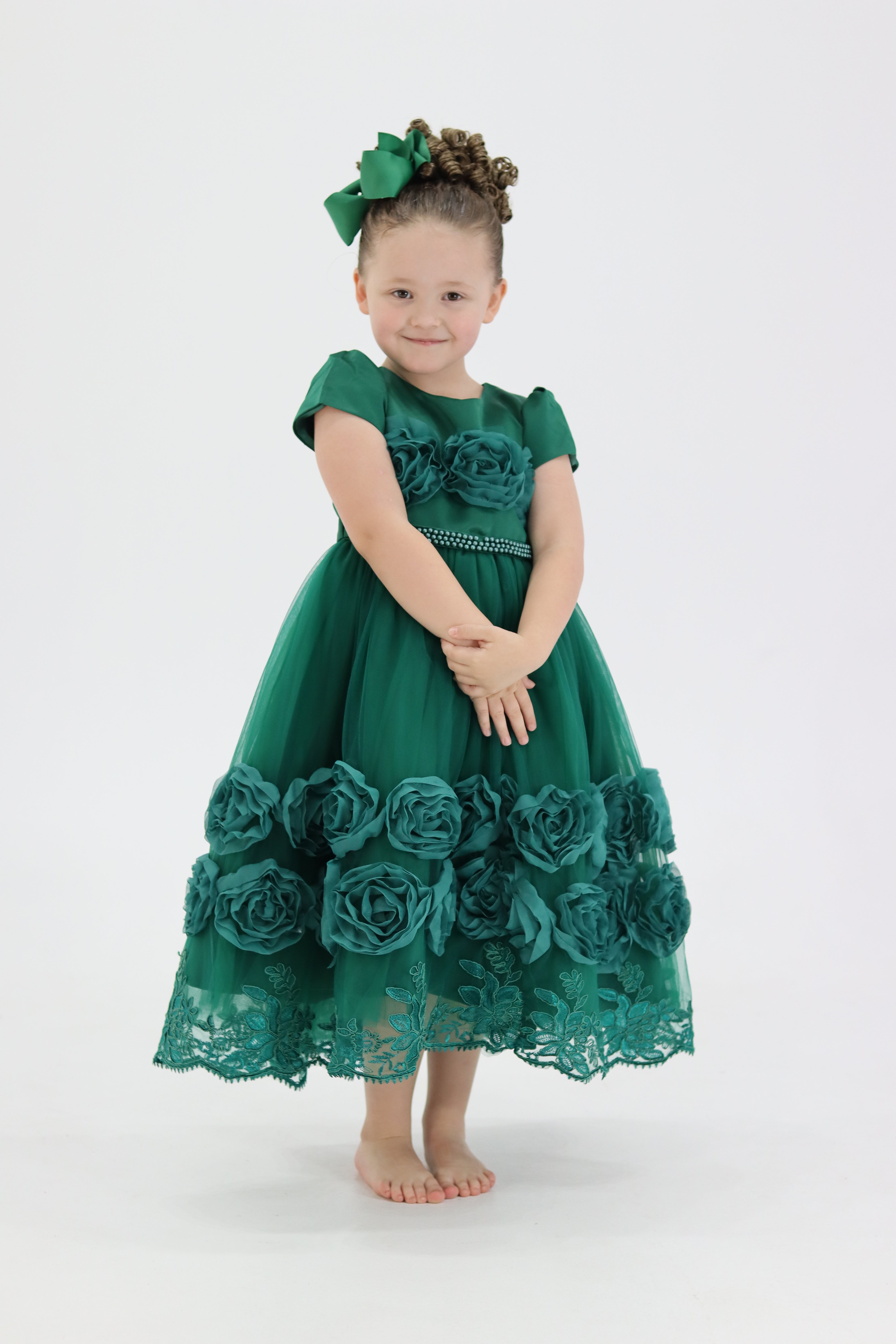 Girls Emerald Dress - Christmas Dress