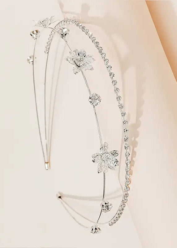 Girls Rhinestones Headband Double Layer  