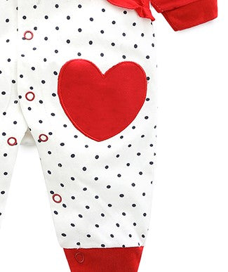 Baby Girl Beautiful High Quality Coverall - Red