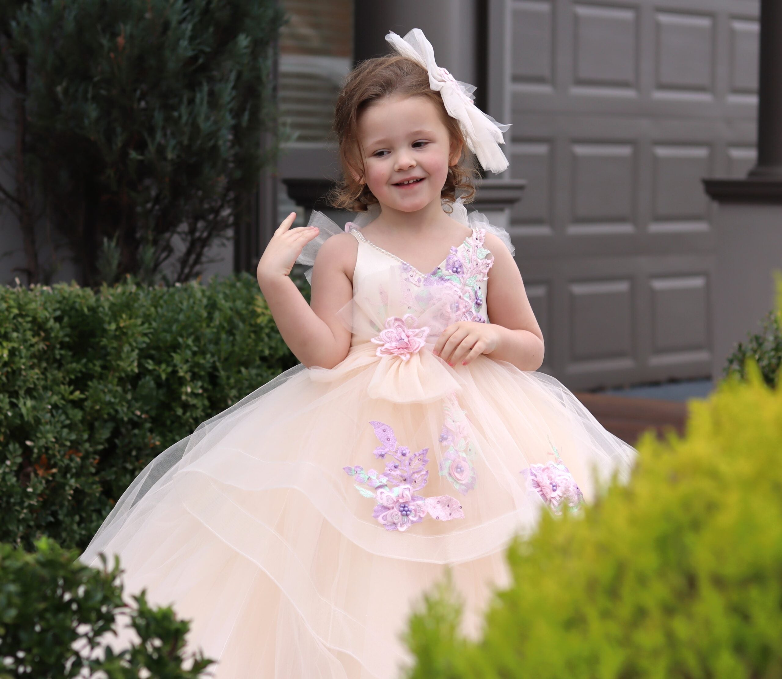 Made to order - Luxury Handmade Little Girl Pageant Dress