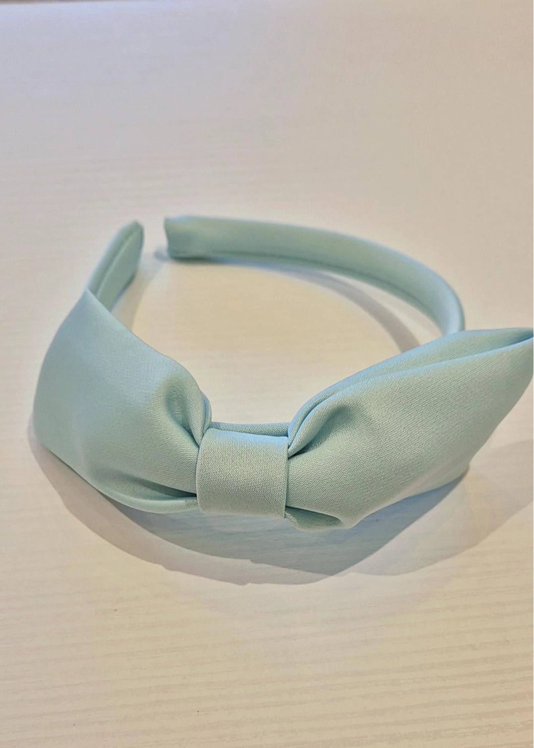 Little Girls Mint Green A-line Dress With Headband