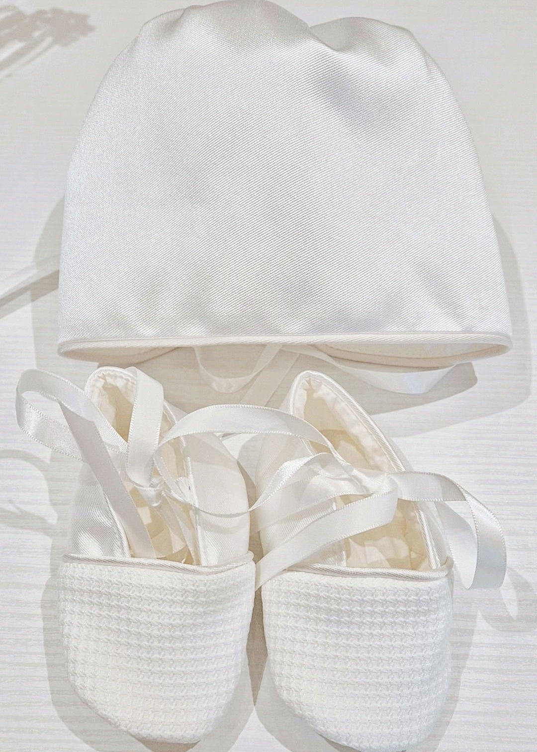 Baby Boy Mikado Christening Romper Set