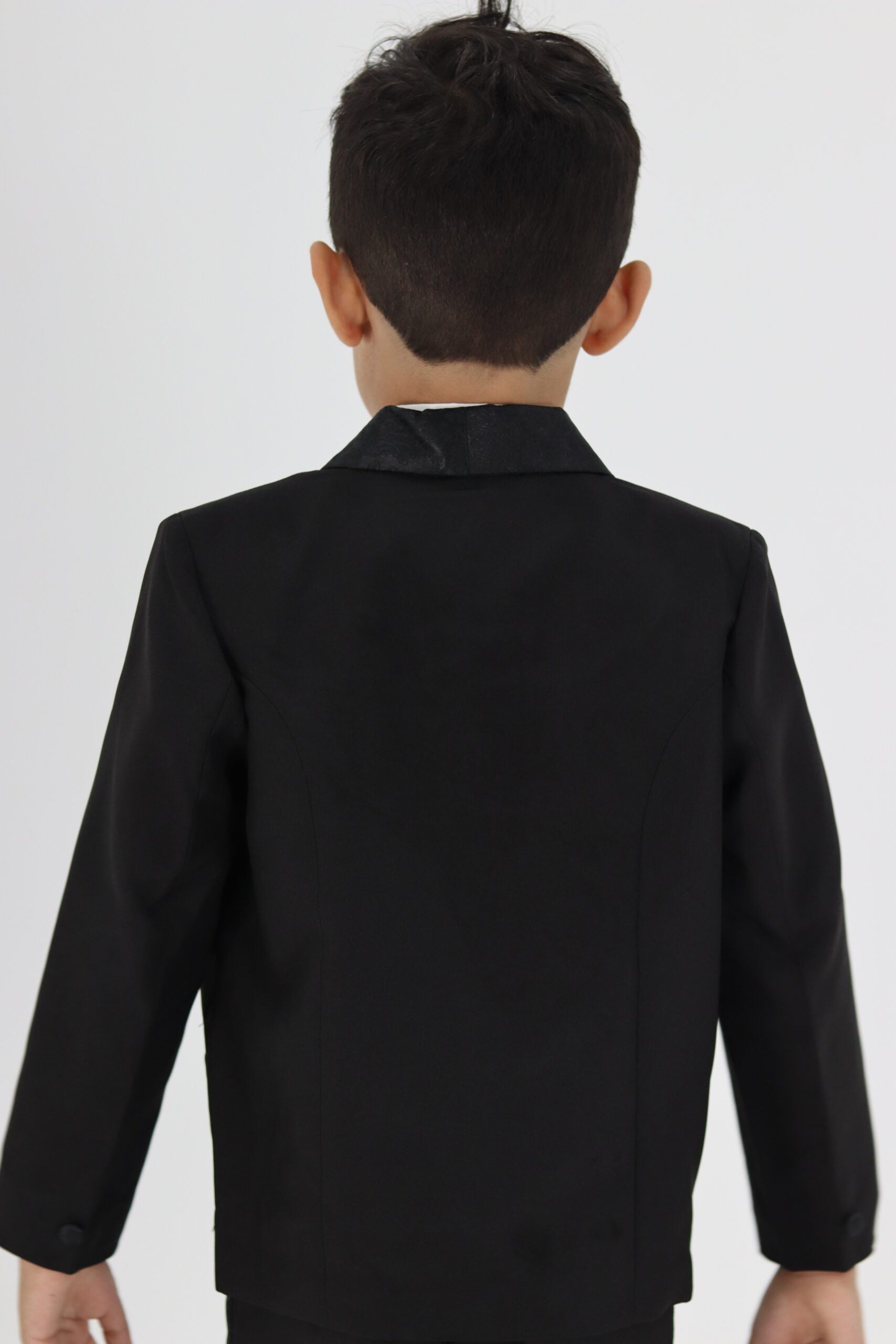 Boy Tuxedo Black Suit 5pc Set