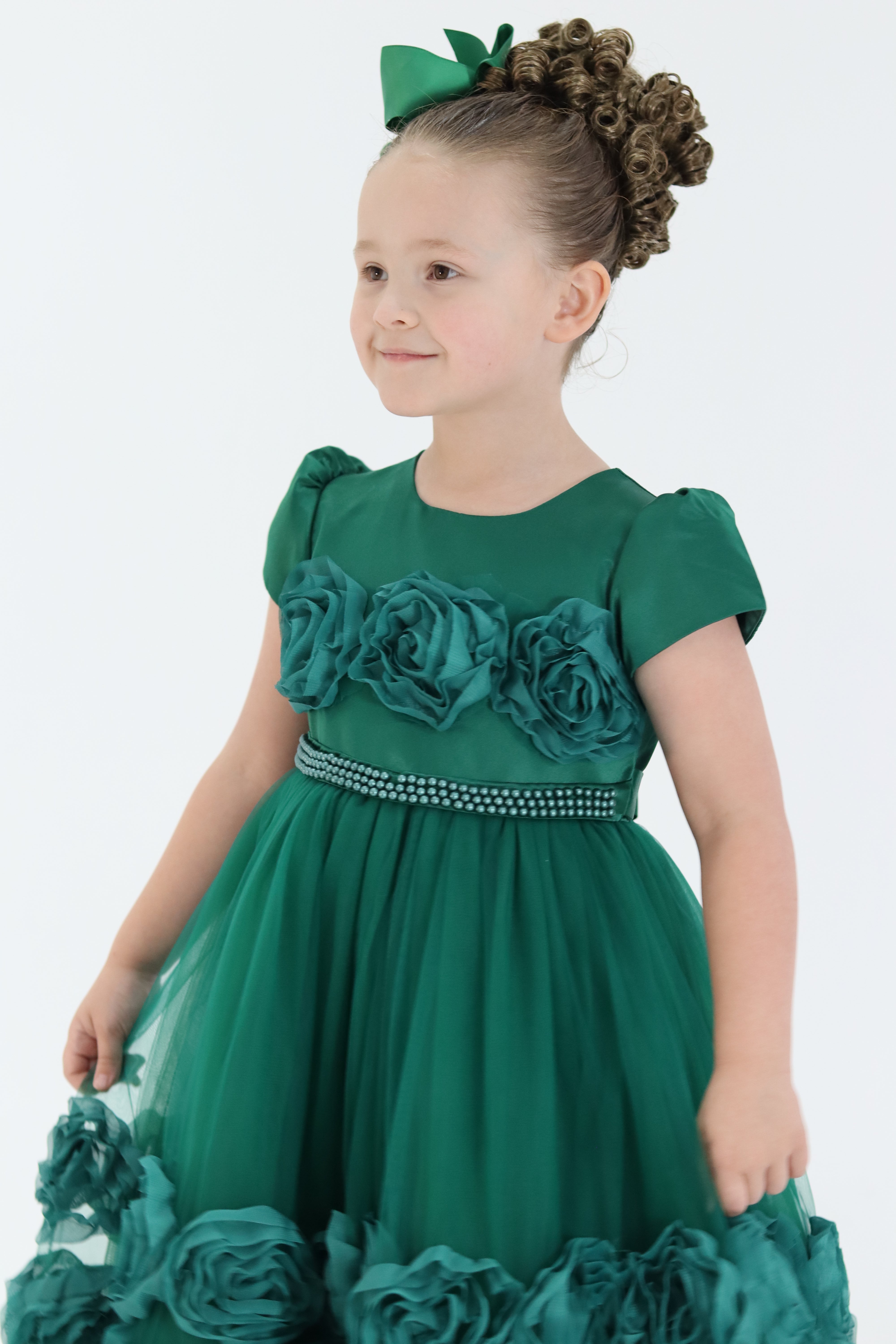 Girls Emerald Dress - Christmas Dress