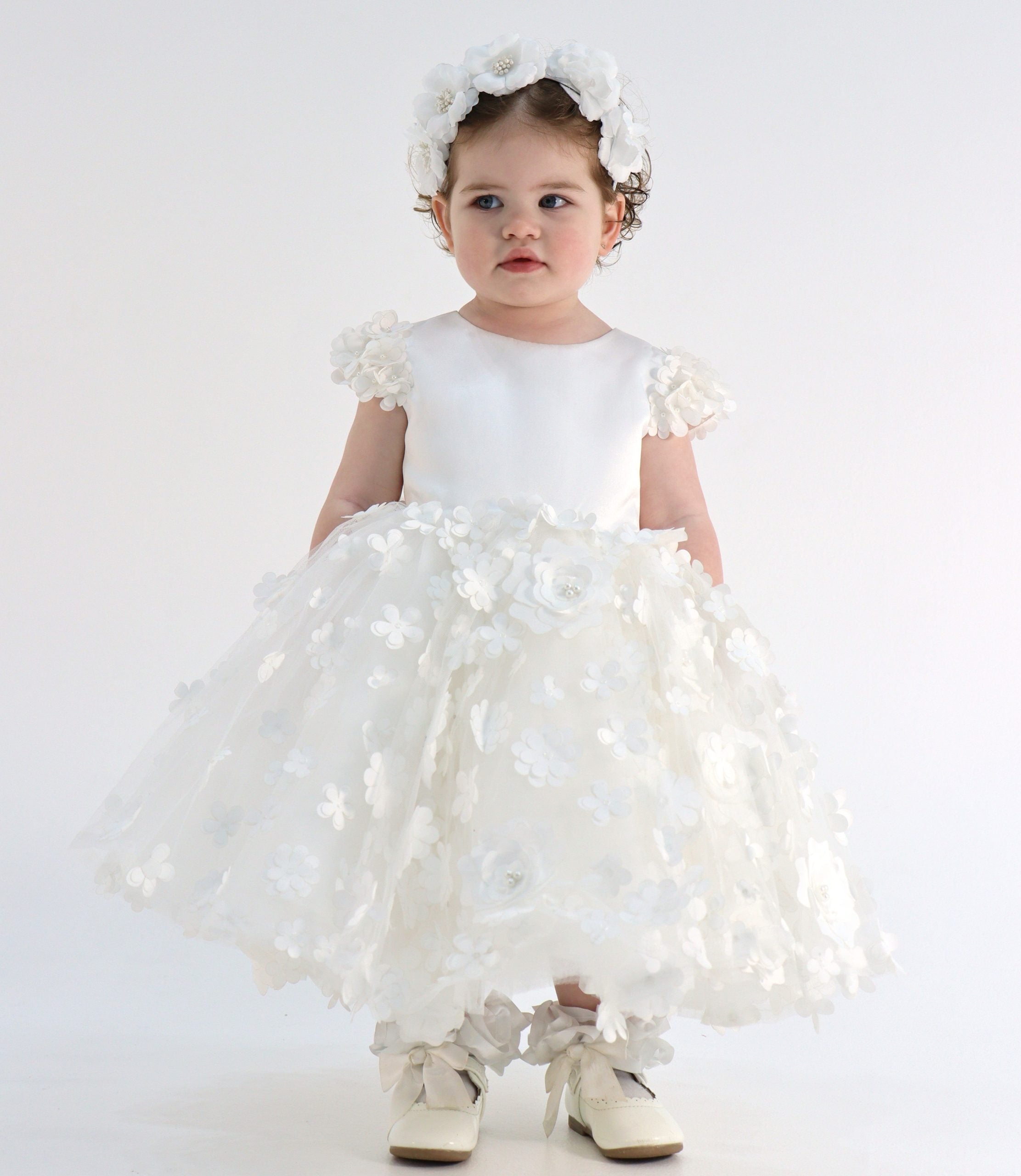 Amarah White Dress - First Birthday Dress
