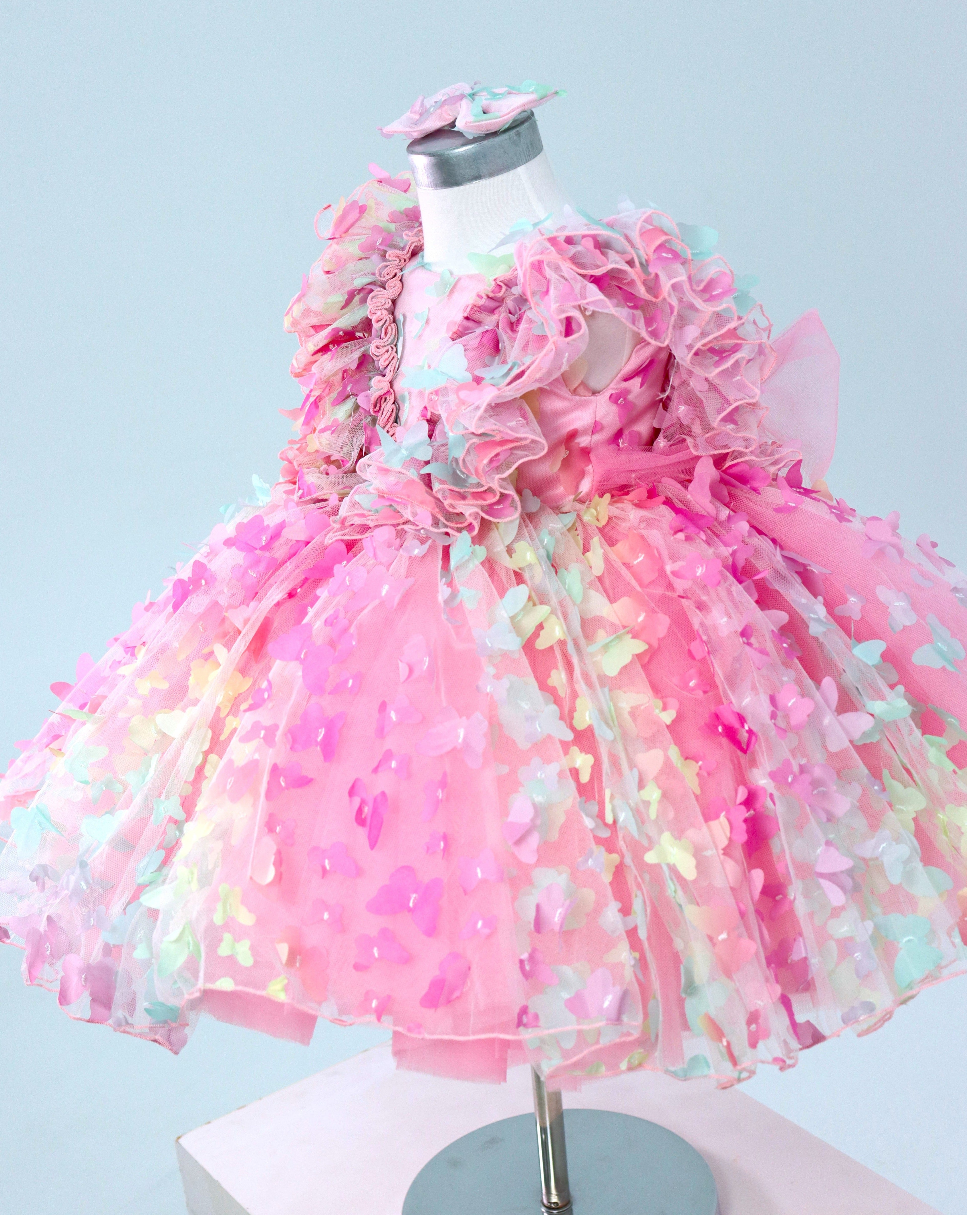 Baby Girl Dress First Birthday - Rainbow